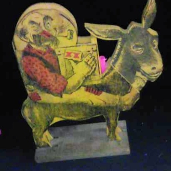 Vintage Donkey and Man Art Sculpture - Picture 1 of 5